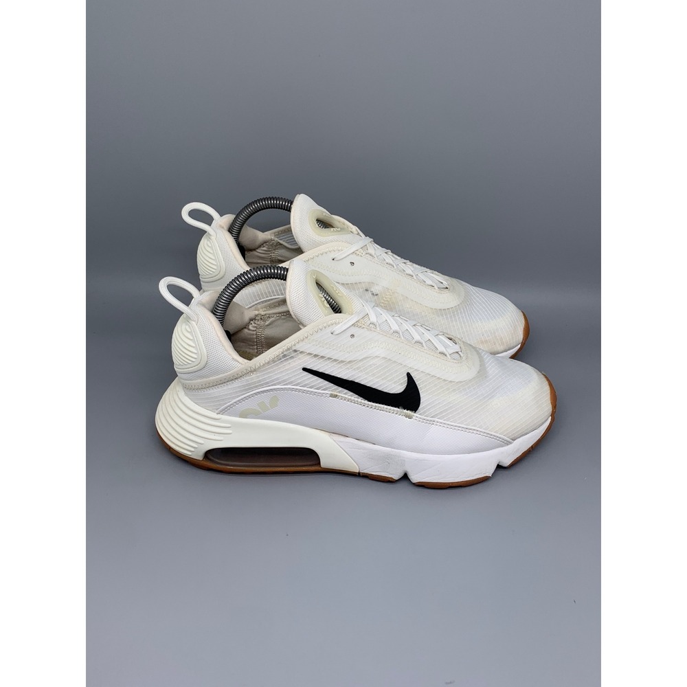 Nike Air Max 2090 White Black Gum Running Shoes CW8610-100 Women's Sz 9